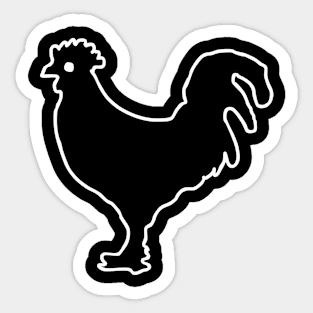 Chicken art Sticker